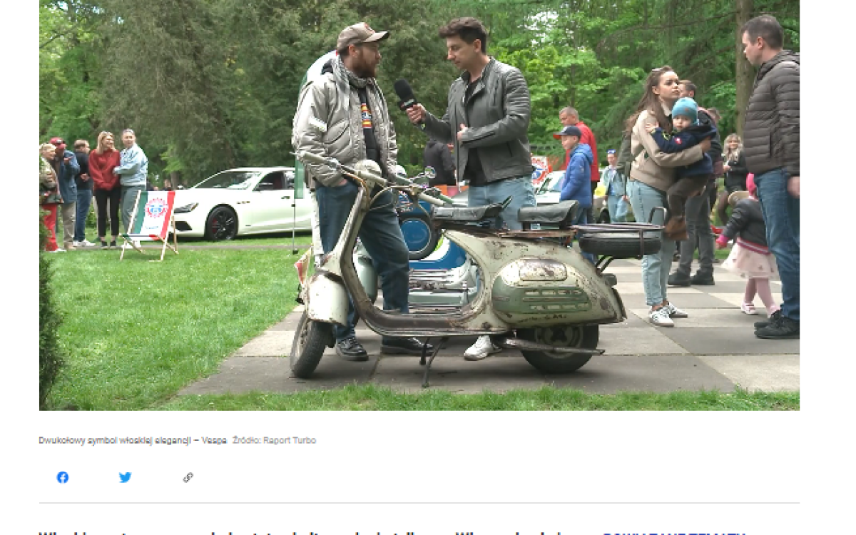 TVN Turbo – reportaż o&nbsp;Vespach